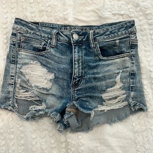 Gently used high rise Jean shorts